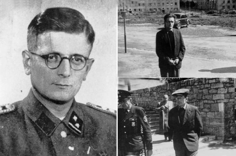 Photos of captured SS-Hauptscharfuhrer Martin Weiss was in charge of the killing units at Ponary